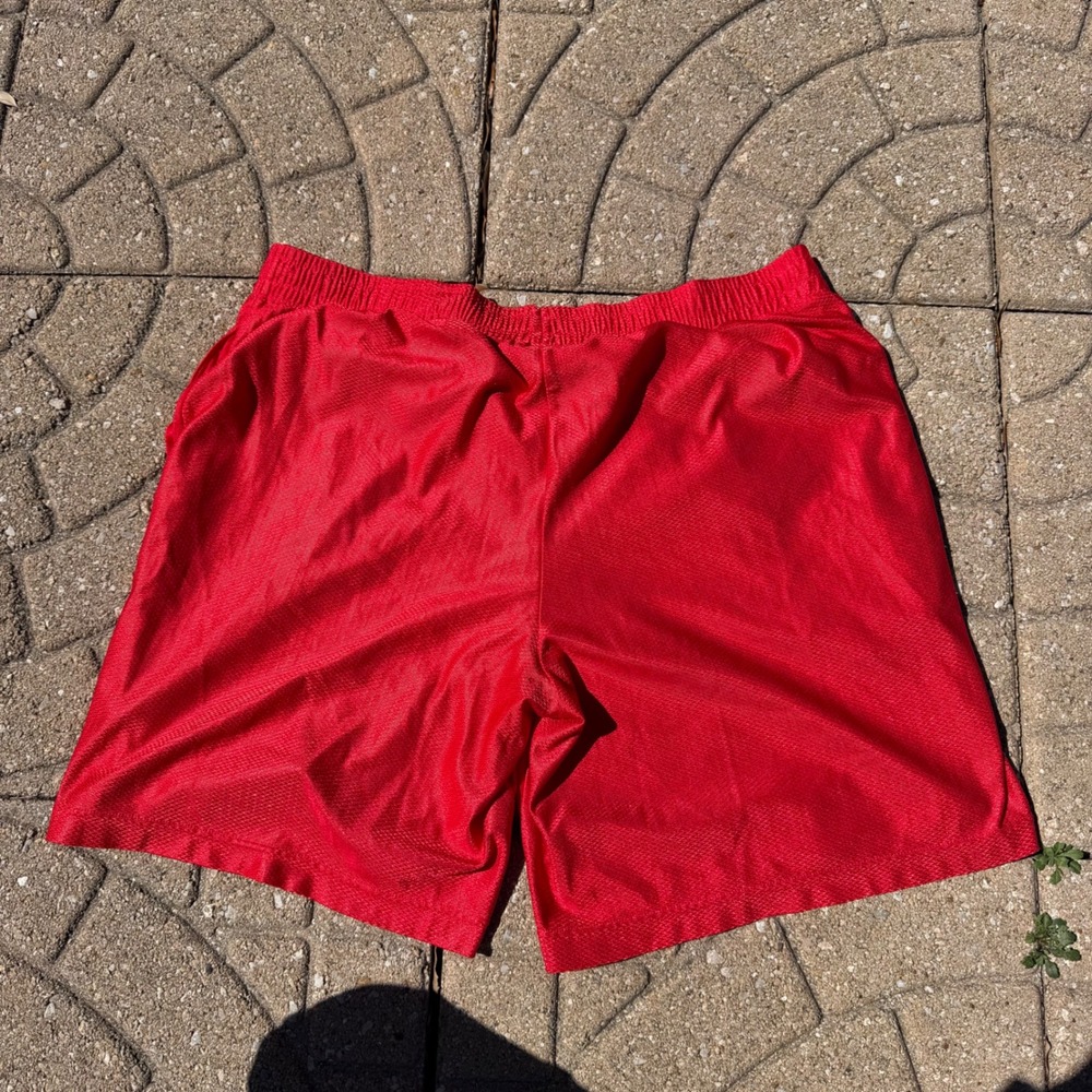 Vintage Starter Mens Mesh Athletic Basketball Shorts Red Size Large - Picture 8 of 8